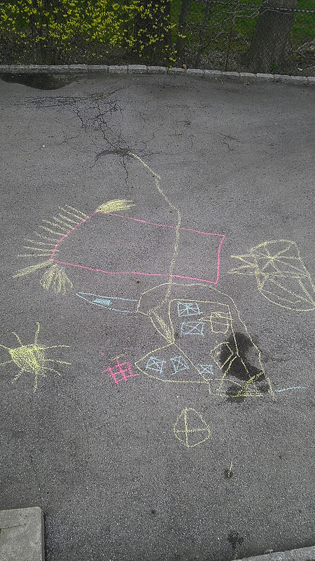 Driveway Chalk Drawing