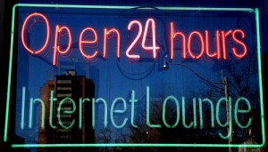 Open 24 Hours Internet Lounge