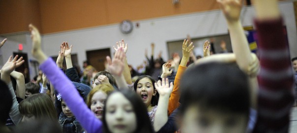 Kids Raise Hands